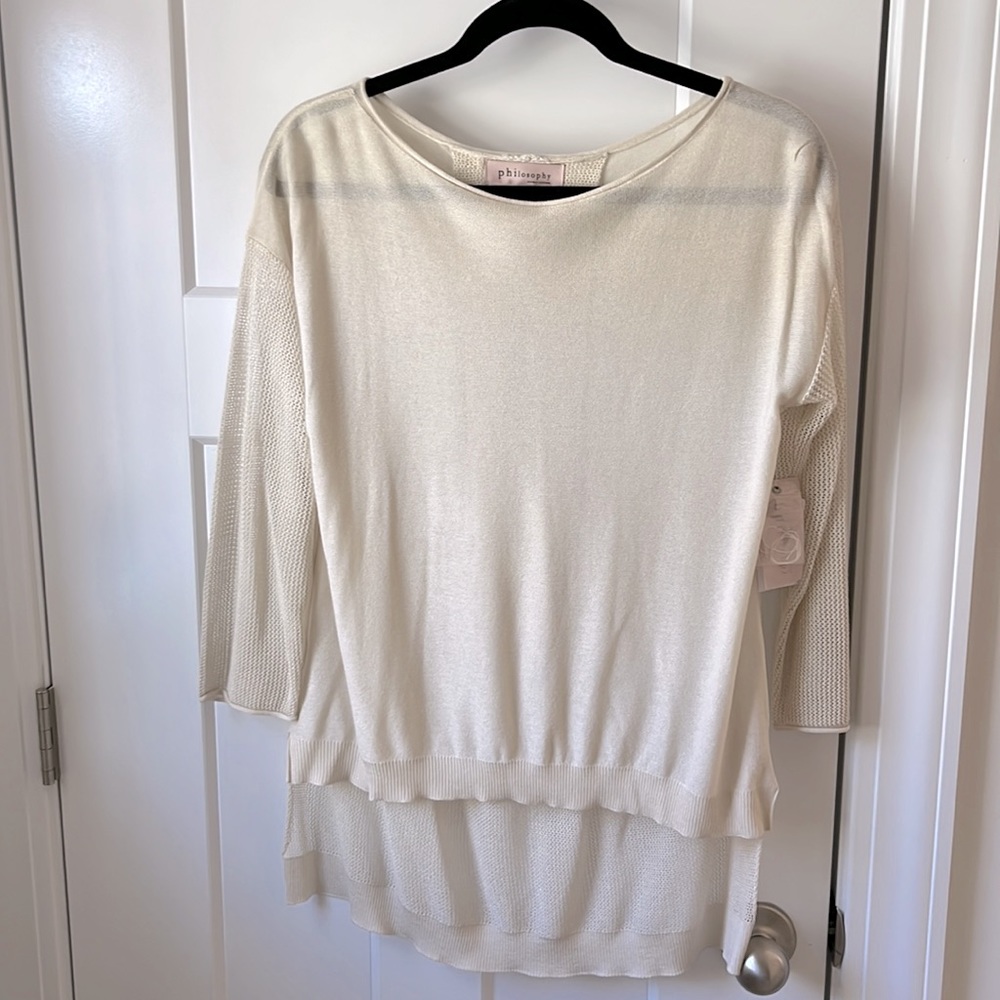 NWT Philosophy Sweater- sz medium